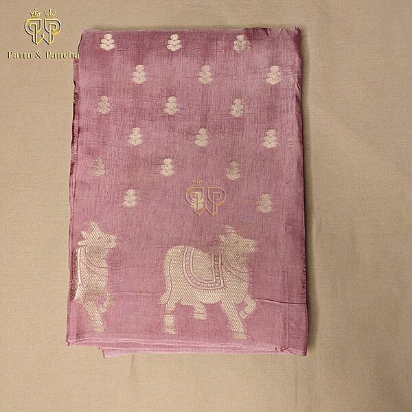 Viscose Russian Silk Peach Nandhi 1