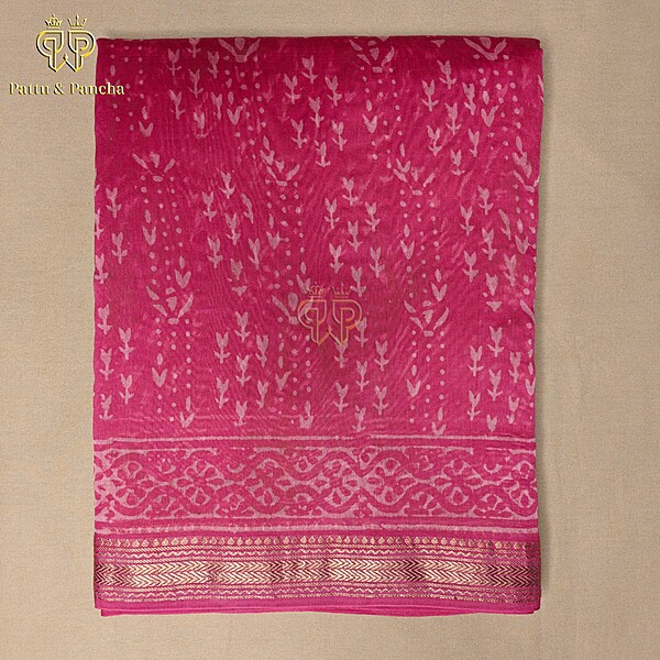 Maheswari Cotton Rani Pink 1