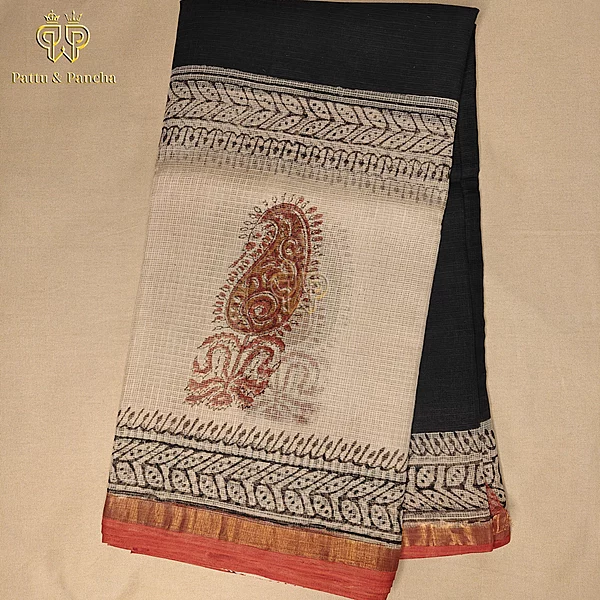 Kota Cotton Black Beige 1