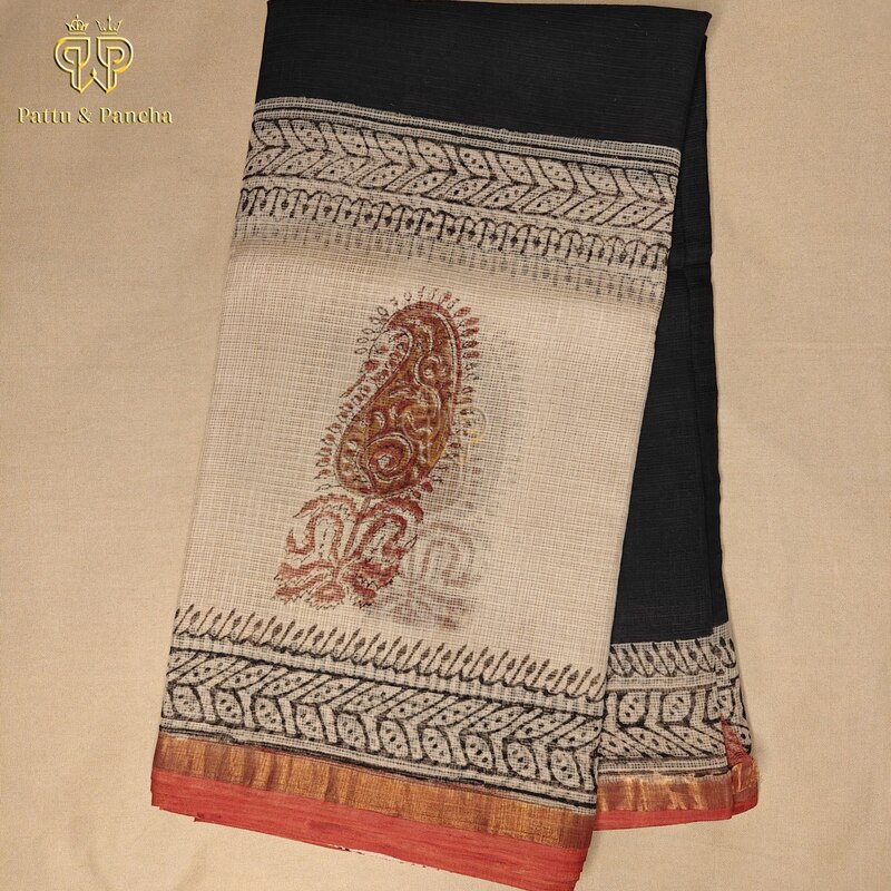 Kota Cotton Black Beige 1