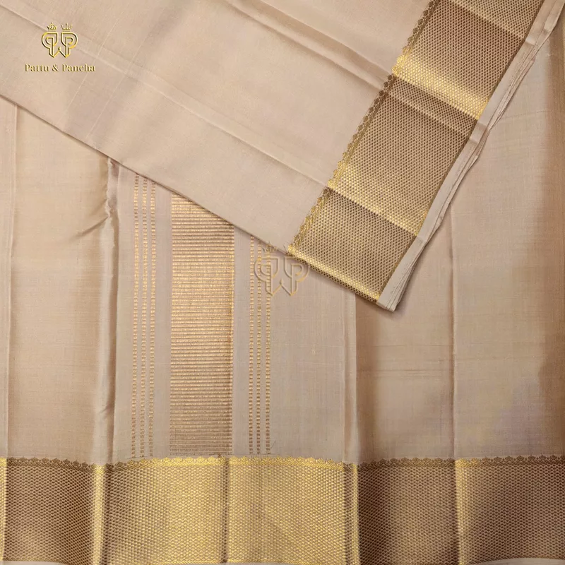 Pure Silk Groom Dhoti Pastel Pink with Gold Zari Border