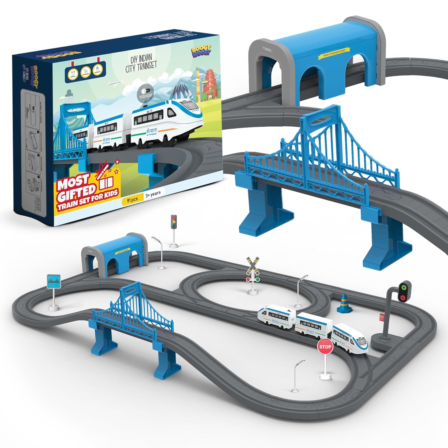 India City Trainset - 91 Pcs