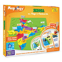India Map with Flash Cards