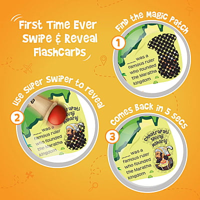 India Map with Flash Cards