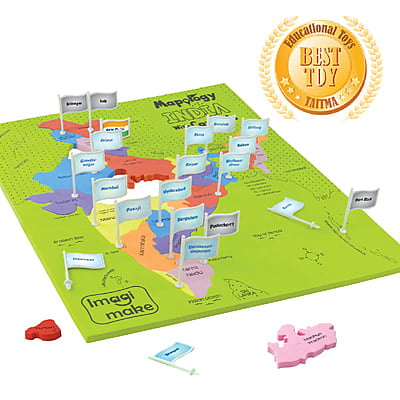 India Map with Flash Cards