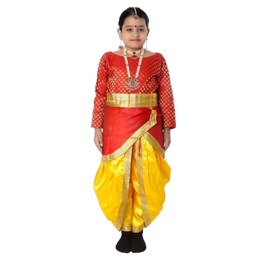 Indian Fusion Dance Fancy Dress For Girls