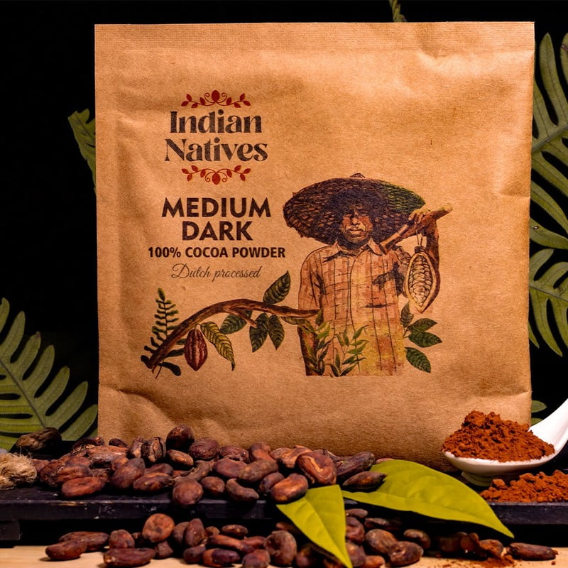 Indian Natives Cocoa Powder Medium Dark 500 gms