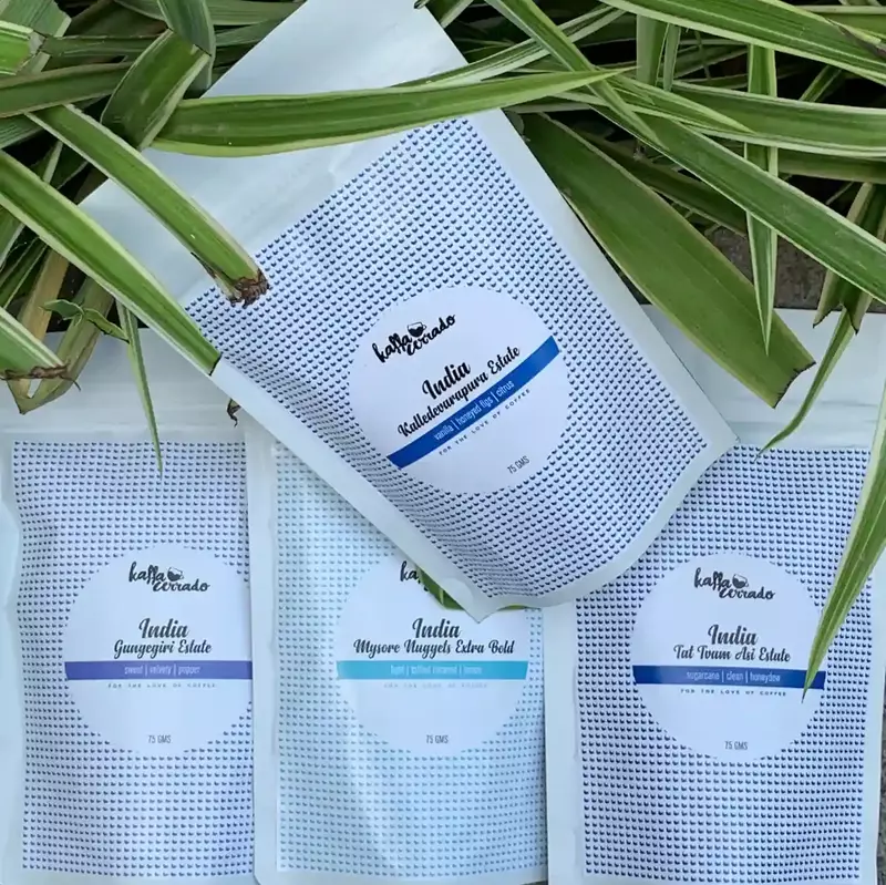 Indian Coffee Tasting Pack 300 Gms - Kaffa Cerrado