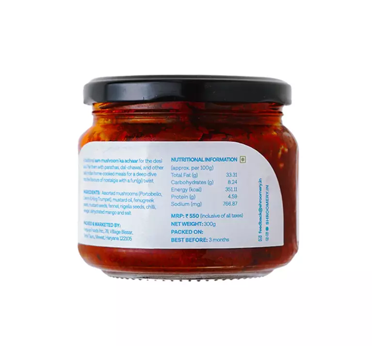 Indian Mushroom Pickle