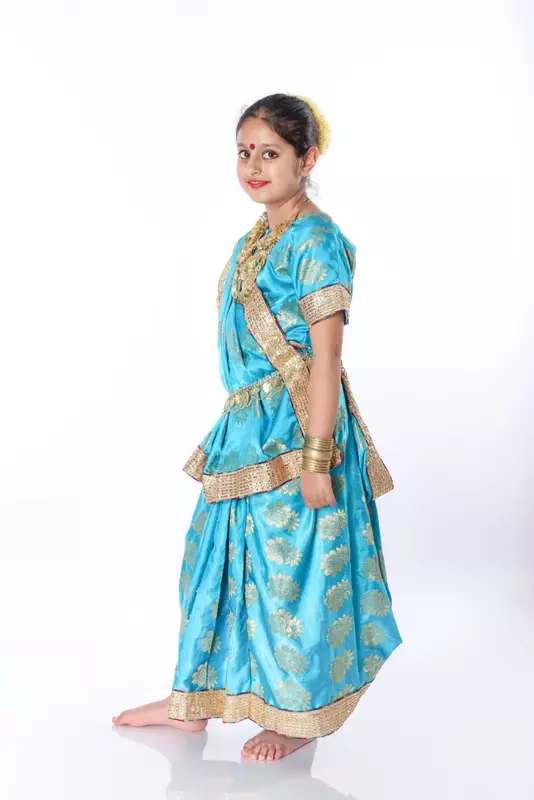 Indian Saree Fancy Dress Costume For Girls