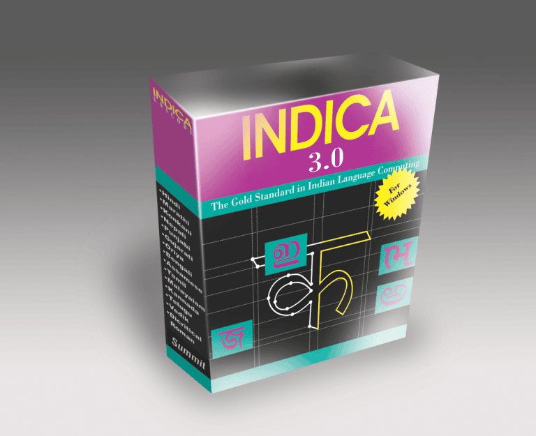 Summit Indica UNICODE Premium Win (Indian Language -10 Fonts) CD
