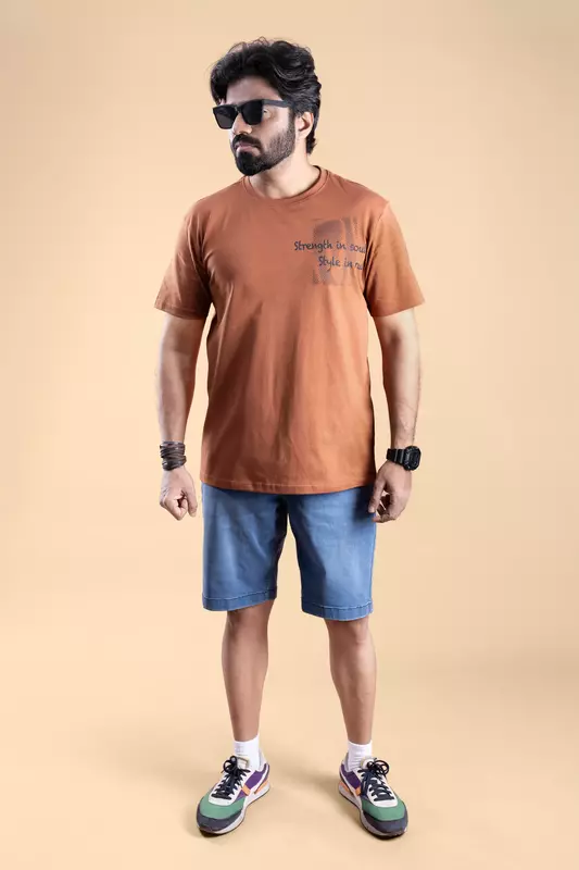 Men's Denim Shorts - Blue