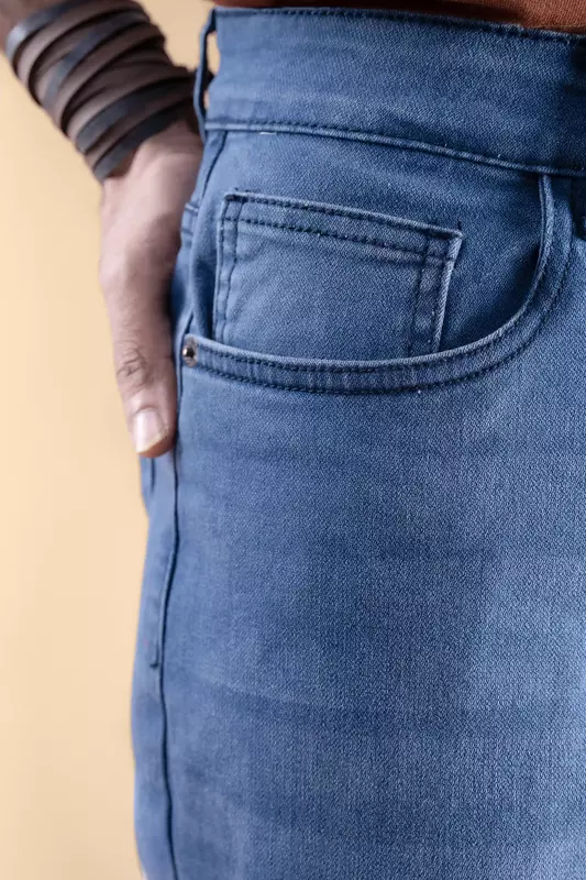 Men's Denim Shorts - Blue