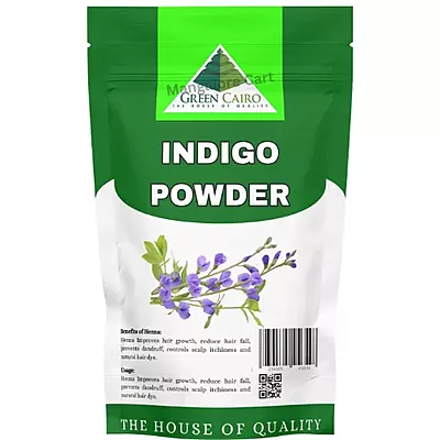 Green Cairo Indigo Powder โ Natural Hair Dye for Grey Hair โ 100g