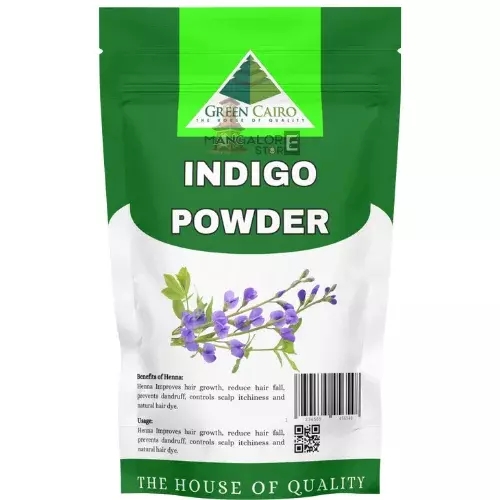 Green Cairo Indigo Powder – Natural Hair Dye for Grey Hair – 100g