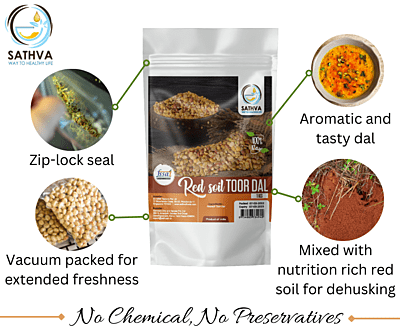 மண்கட்டிய துவரம் பருப்பு (Toor Dal (Red Soiled)