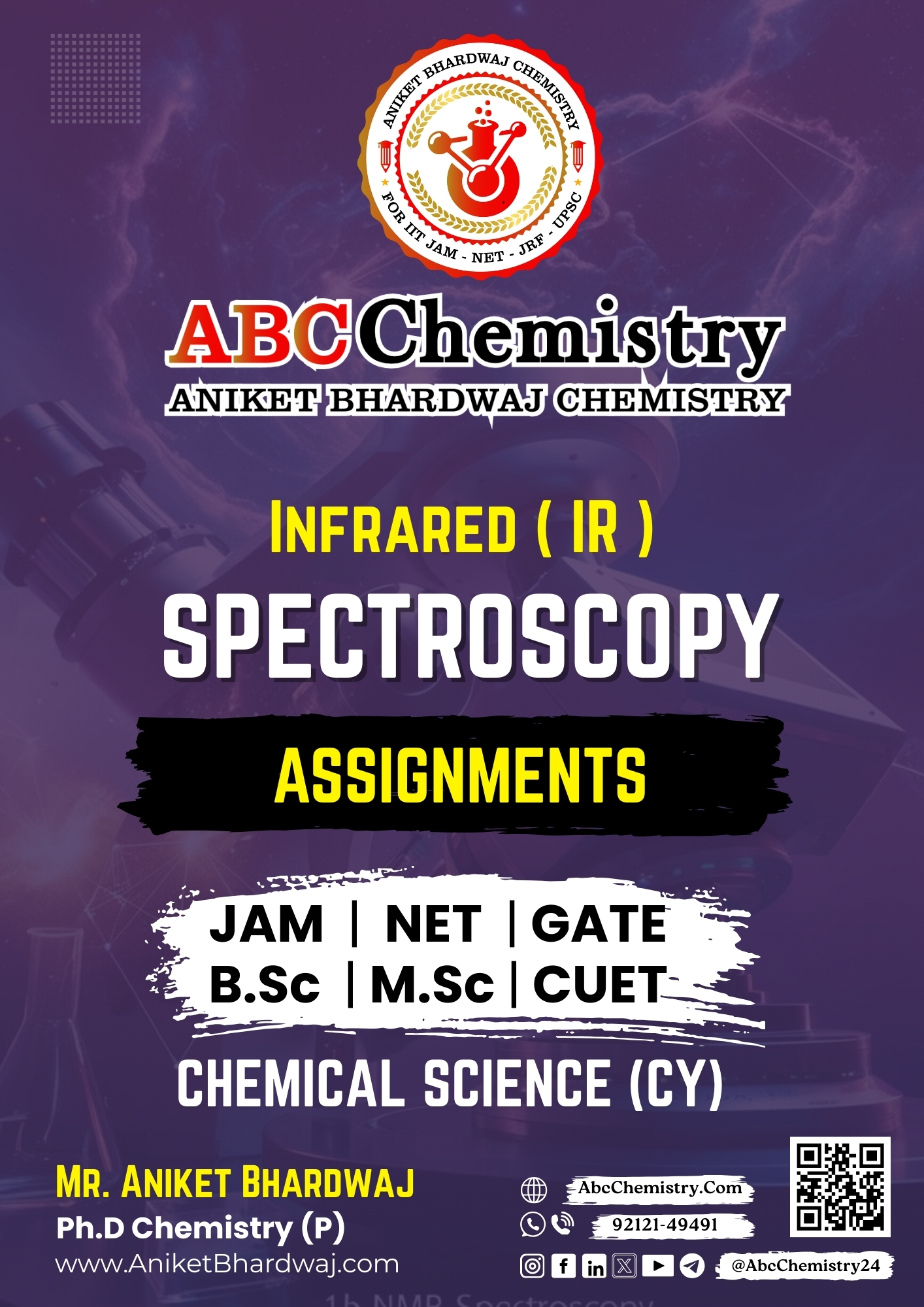 Infrared ( IR ) SpectroScopy Study Material Infrared ( IR ) SpectroScopy Study Material
