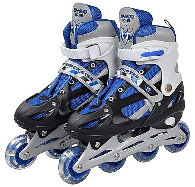 Inline Skates with PU Wheel Aluminum Body Combo Set for Boys Kids and Girls Skating Pack of 1