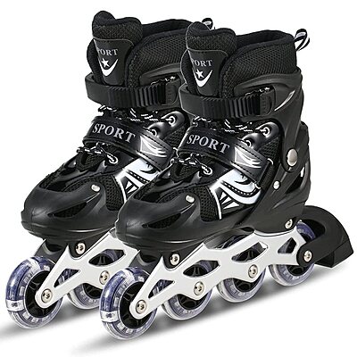 Inline Skates with PU Wheel Aluminum Body Combo Set for Boys Kids and Girls Skating Pack of 1 Inline Skates with PU Wheel Aluminum Body Combo Set for Boys Kids and Girls Skating Pack of 1