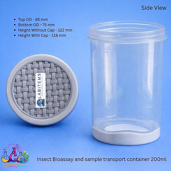 Insect Bioassay and sample transport container 200ml