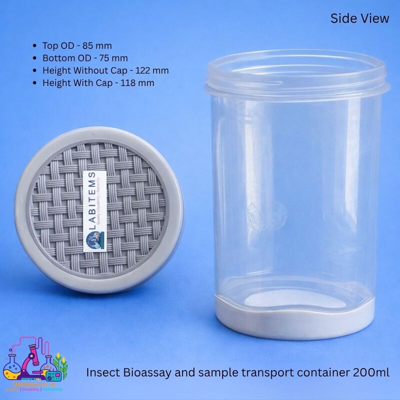 Insect Bioassay and sample transport container 200ml