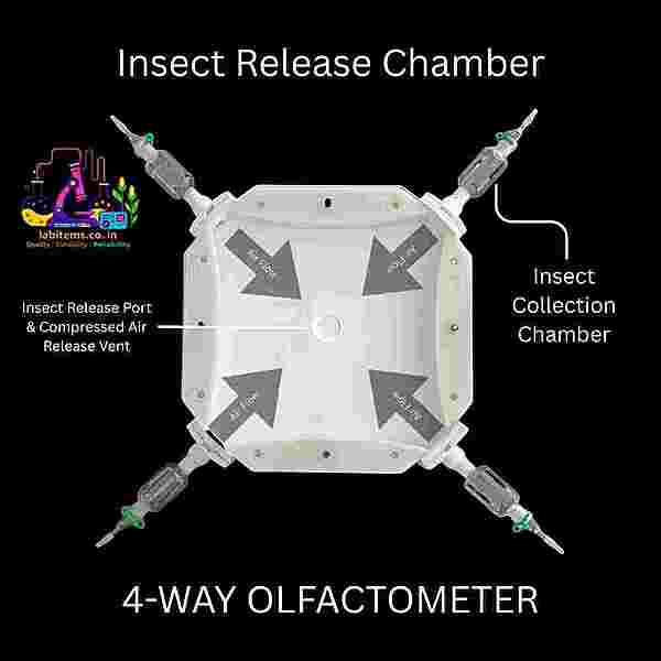 4-way Arena Insect Olfactometer