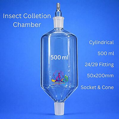 500ml Cylindrical Shape 50x200mm Tube with 24/29 socket and cone