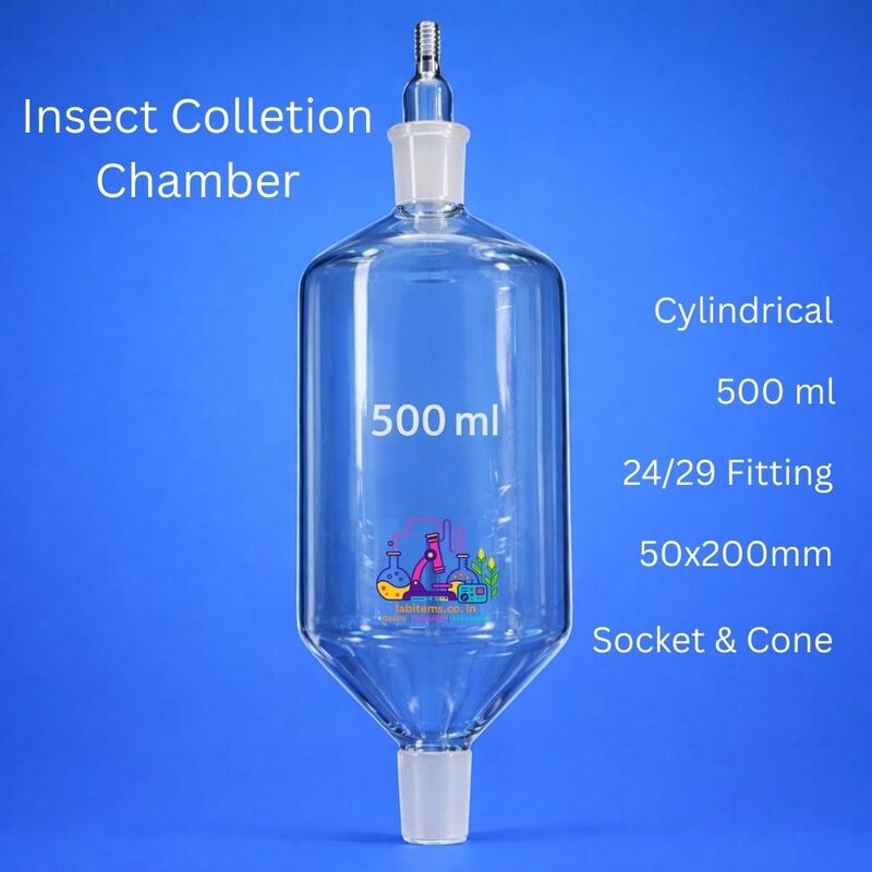 500ml Cylindrical Shape 50x200mm Tube with 24/29 socket and cone