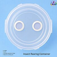 Insect Rearing Container Large 3lit with Double Aeration Holes and Secure Locking Lid