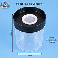 Insect Rearing Container with Aeration Hole - Cylindrical (800 ml)