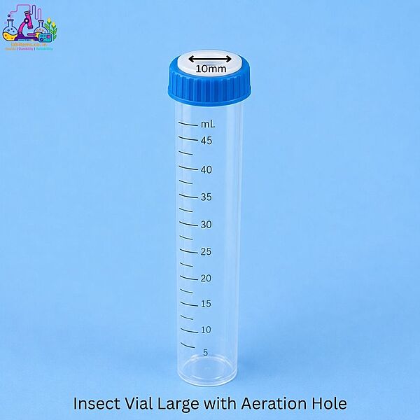 Insect Vial Large with Aeration Hole Pack of 10