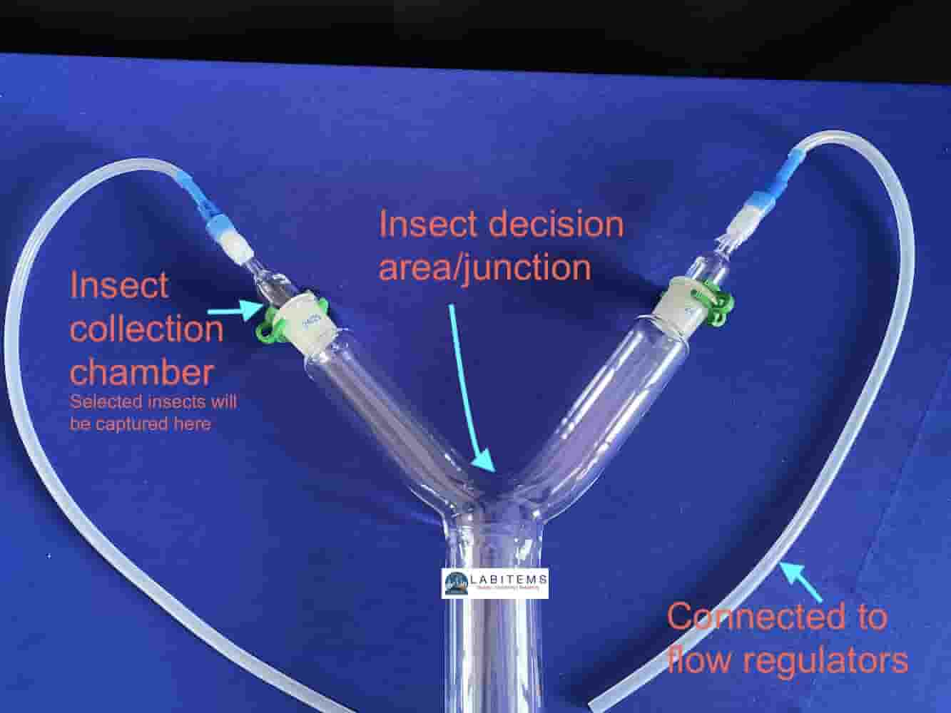 Y-tube (boro 3.3) for Olfactometer 4 cm for medium size insects