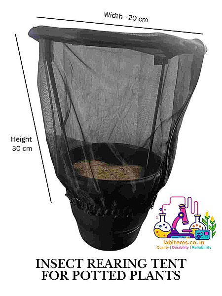 Insect rearing tent for potted plants flek-autofold-potteddome-2030