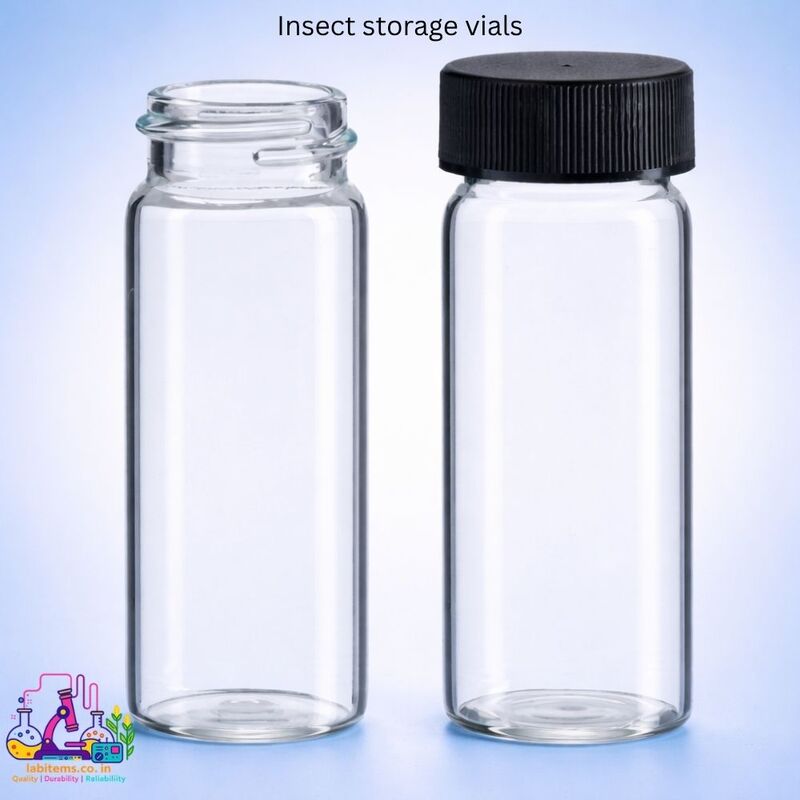 Insect storage vials -glass