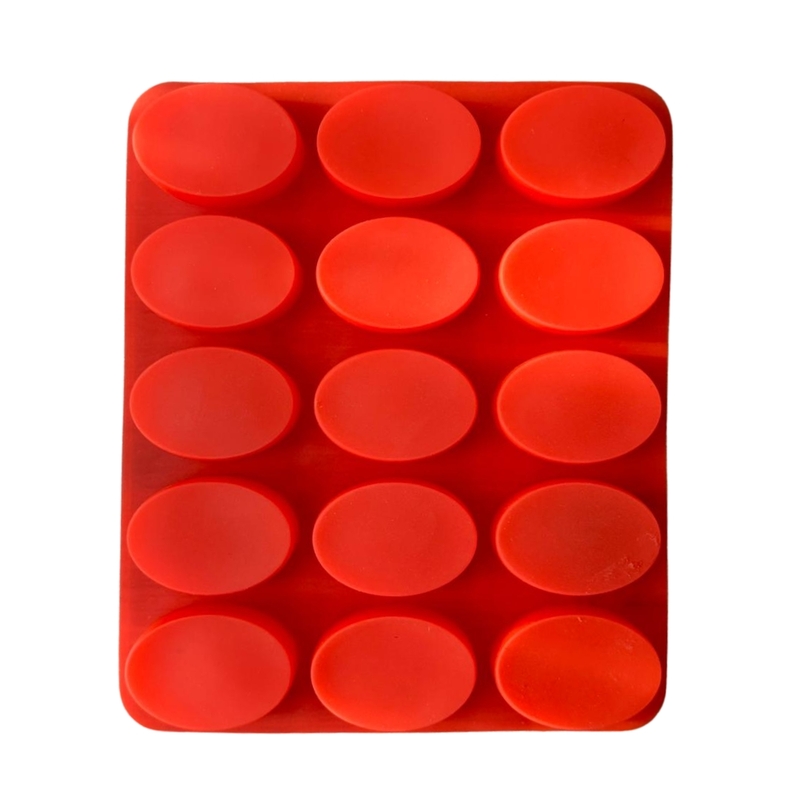 Silicon Mold Oval - 15 Cavity - 25g