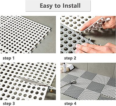 Interlocking mat for Bathroom Floor Shower Room Pack of 4 Interlocking mat for Bathroom Floor Shower Room Pack of 4