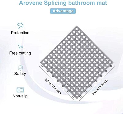 Interlocking mat for Bathroom Floor Shower Room Pack of 4 Interlocking mat for Bathroom Floor Shower Room Pack of 4