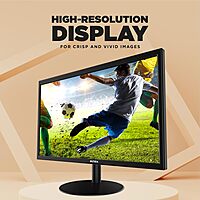 Intex 43.18 cm (17 Inch) LED Monitor IT-1701, HD IPS Panel, Anti-Glare Screen, VGA & HDMI Ports, 60Hz Refresh Rate, Slim Design, VESA Mount Compatible, Black