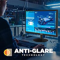 Intex 43.18 cm (17 Inch) LED Monitor IT-1701, HD IPS Panel, Anti-Glare Screen, VGA & HDMI Ports, 60Hz Refresh Rate, Slim Design, VESA Mount Compatible, Black