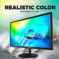 Intex 54.61 cm (21.5 inch) HD LED Backlit VA Panel Monitor (IT-2401) with 5 ms Response Time, 60 Hz Refresh Rate, Anti-Glare Screen, High Brightness, Realistic Colors for Enhanced Viewing Experience