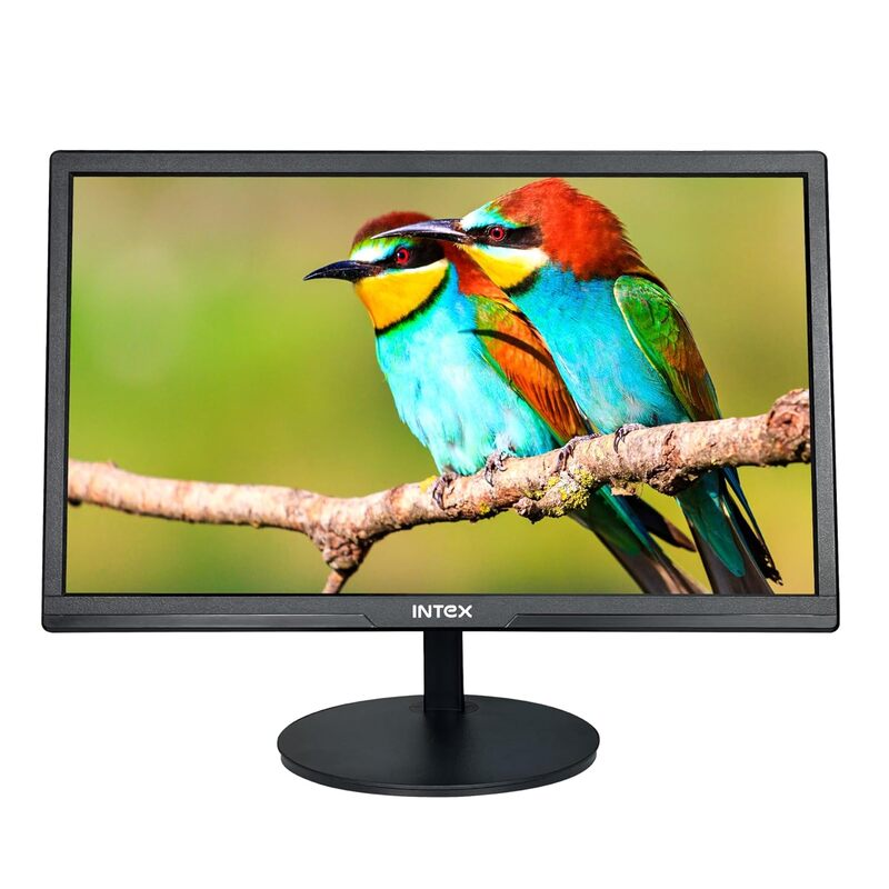 Intex 54.61 cm (21.5 inch) HD LED Backlit VA Panel Monitor (IT-2401) with 5 ms Response Time, 60 Hz Refresh Rate, Anti-Glare Screen, High Brightness, Realistic Colors for Enhanced Viewing Experience