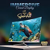 Intex 60.9 CM (24 Inch) Full HD Curved Backlight LED Monitor | VA Panel, 100Hz Refresh Rate with 1920x1080 Pixels | 5ms Reponse Time, Framless, Sleek Metal Stand with Built-in Speaker Intex 60.9 CM (24 Inch) Full HD Curved Backlight LED Monitor | VA Panel, 100Hz Refresh Rate with 1920x1080 Pixels | 5ms Reponse Time, Framless, Sleek Metal Stand with Built-in Speaker