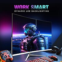 Intex 68.5 CM (27 Inch) Full HD Curved Backlight LED Monitor | VA Panel, 100Hz Refresh Rate with 1920x1080 Pixels | 5ms Reponse Time, Framless, Sleek Metal Stand with Built-in Speaker Intex 68.5 CM (27 Inch) Full HD Curved Backlight LED Monitor | VA Panel, 100Hz Refresh Rate with 1920x1080 Pixels | 5ms Reponse Time, Framless, Sleek Metal Stand with Built-in Speaker