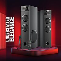 Intex 700-S Multimedia 70 W Bluetooth Tower Speaker | Wired Karaoke Mic | Party Speaker & 5.25 Inch Woofer | LED Display & Bluetooth v5.2 | Fully Remote Control (Black) Intex 700-S Multimedia 70 W Bluetooth Tower Speaker | Wired Karaoke Mic | Party Speaker & 5.25 Inch Woofer | LED Display & Bluetooth v5.2 | Fully Remote Control (Black)