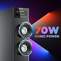 Intex 700-S Multimedia 70 W Bluetooth Tower Speaker | Wired Karaoke Mic | Party Speaker & 5.25 Inch Woofer | LED Display & Bluetooth v5.2 | Fully Remote Control (Black) Intex 700-S Multimedia 70 W Bluetooth Tower Speaker | Wired Karaoke Mic | Party Speaker & 5.25 Inch Woofer | LED Display & Bluetooth v5.2 | Fully Remote Control (Black)