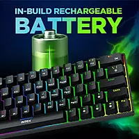 Intex Caliber Pro Keyboard RGB LED light Mechanical blue switch IT-WLKB011 Wireless Standard Gaming Keyboard Compatible with Desktop, Laptop, Mac Caliber Pro (Black) Intex Caliber Pro Keyboard RGB LED light Mechanical blue switch IT-WLKB011 Wireless Standard Gaming Keyboard Compatible with Desktop, Laptop, Mac Caliber Pro (Black)