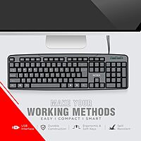 Intex Corona G IT-KB333 USB Wired Keyboard Spill-Resistant, Plug & Play, 80 Lakh Keystroke Life, Checkered Design, 1.2m Cable for Desktop & Laptop Intex Corona G IT-KB333 USB Wired Keyboard Spill-Resistant, Plug & Play, 80 Lakh Keystroke Life, Checkered Design, 1.2m Cable for Desktop & Laptop