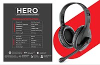 Intex Hero Computer Headphone – 40mm Driver, Super Bass, Mic, Volume Control, USB & AUX Connectivity, Dust & Sweat Proof Intex Hero Computer Headphone – 40mm Driver, Super Bass, Mic, Volume Control, USB & AUX Connectivity, Dust & Sweat Proof