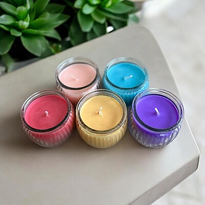 Iris Ribbed Jar Candle Iris Ribbed Jar Candle