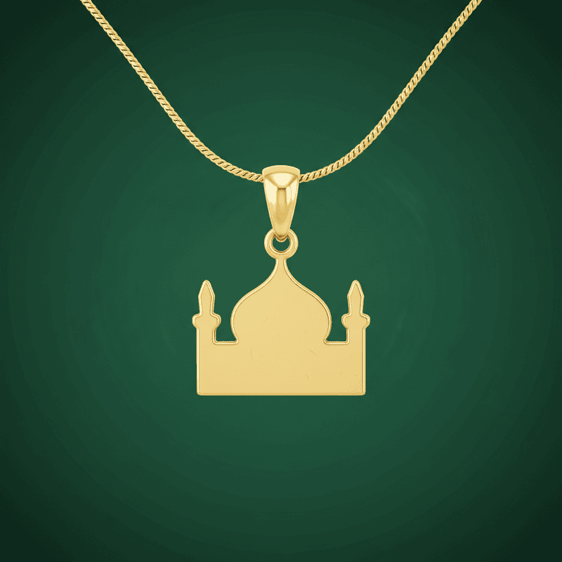 Islamic Mosque Dome Solid Pendant